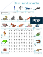 Aquatic Animals Wordsearch Wordsearches - 59866