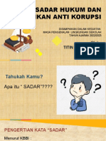 Sadar Hukum Dan Pak