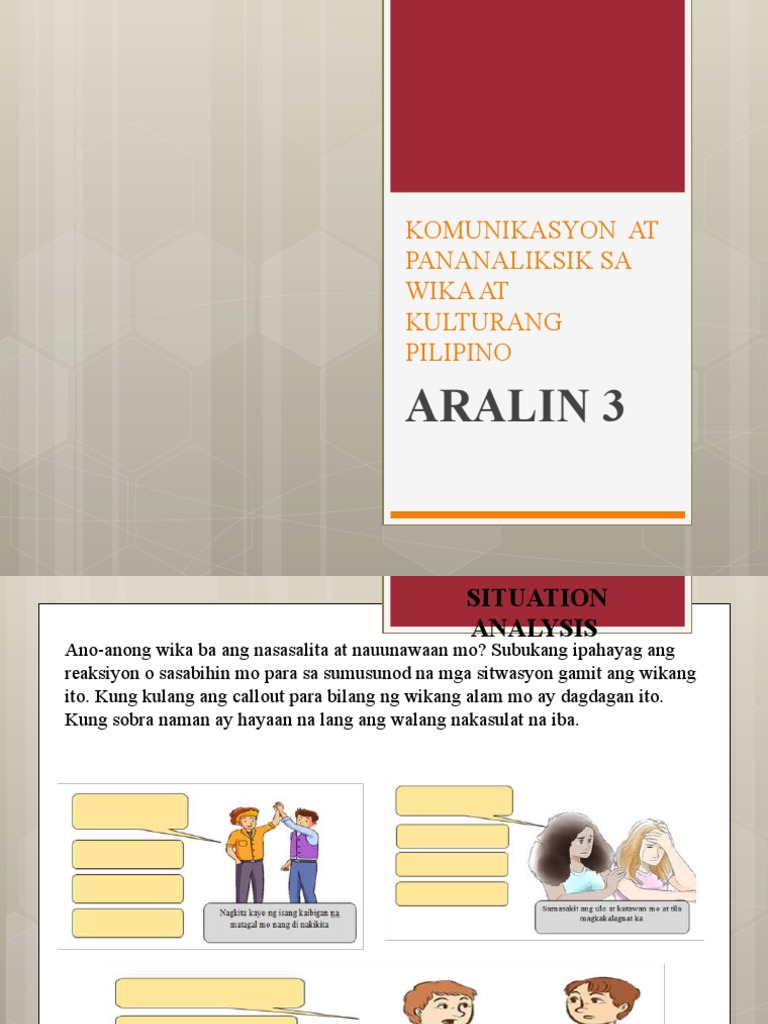 Kom Aralin 3 | PDF