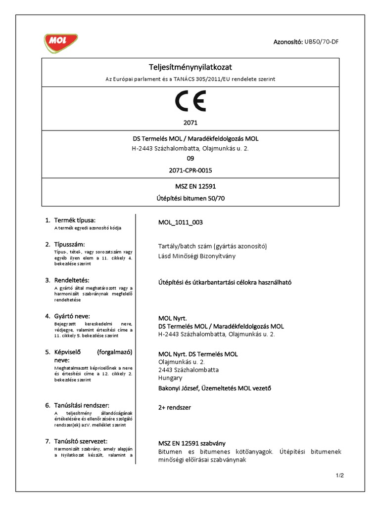 Ub 50-70 DF Hu | PDF