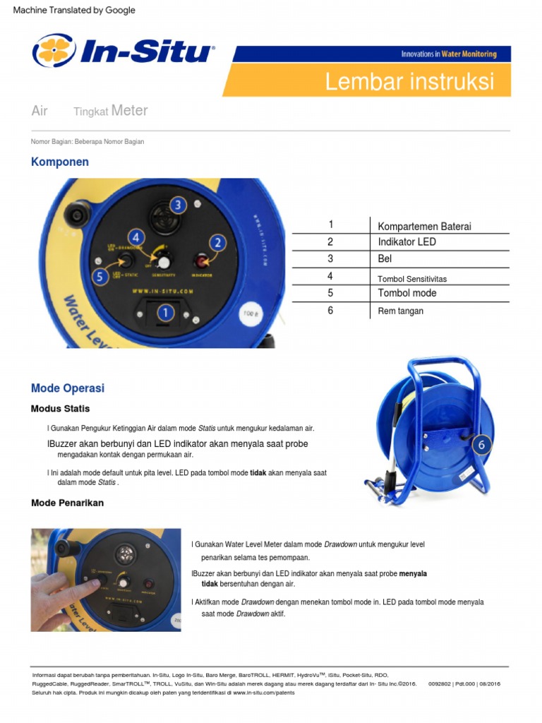 Water Level Meter Instructions | PDF