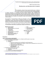 Biodiversity and Morphometric Analysis