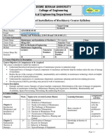 Maintenance Course Syllabus