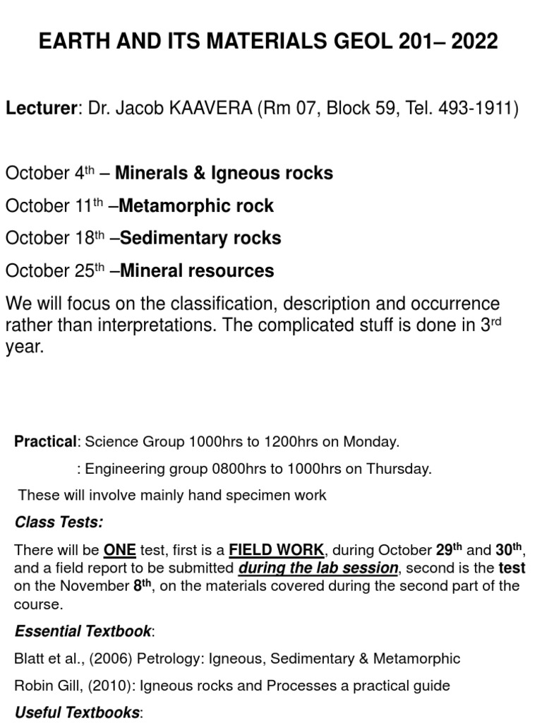 Lecture 7 Minerals | PDF | Minerals | Crystal