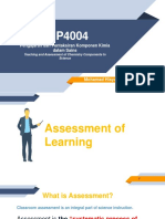 SIP4004 - Assessment of Learning - Week 9