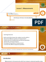 Week 1 Phy 1 Measurement