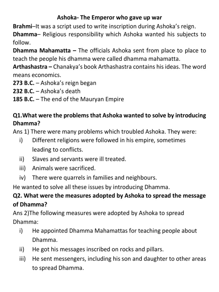 Ashoka NB (Updated) PDF Ashoka Dharma