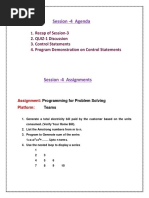 Session-4 - Control Statements