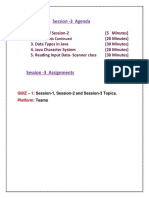 Session-3- Data Types-Control Statements - Reading Data