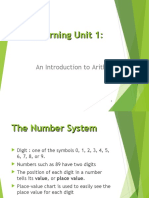 Learning Unit 1.1 - An Introduction To Arithmetic