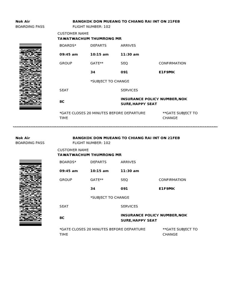 Boarding Passes E1F9MK PDF