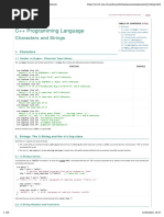 CPP Characters Strings A3