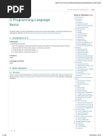 Basics of C