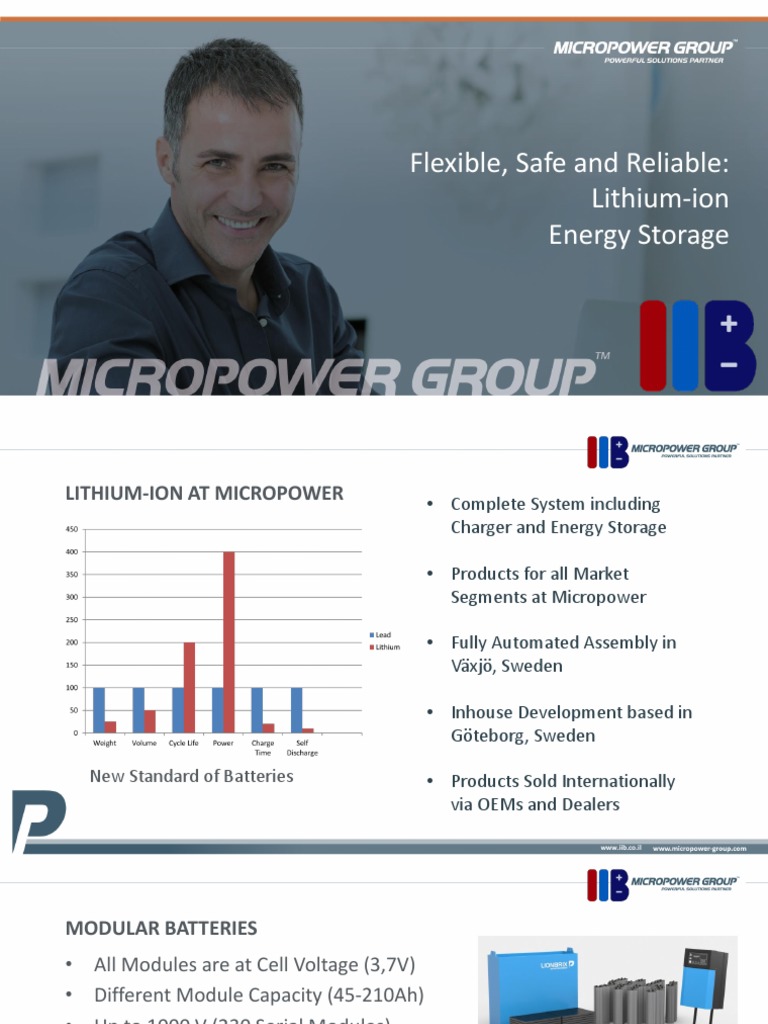 Lithium-Ion Energy Storage Solutions | PDF | Battery Charger | Lithium ...
