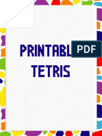 Printable Tetris