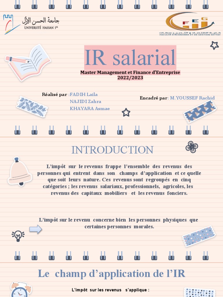 Impôt sur le Revenu Salarial au Maroc | PDF | Salaires | Impôt sur le ...