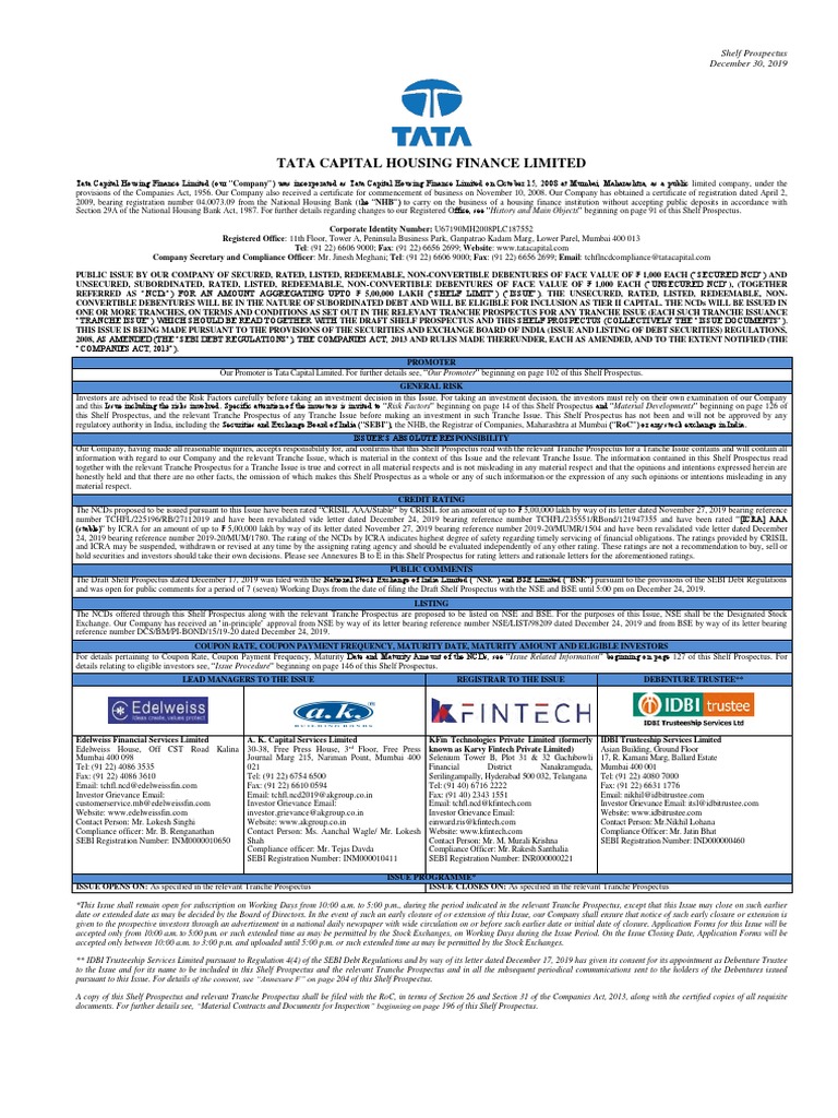 Shelf Prospectus PDF Financial Statement Partnership
