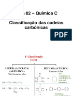 Quc3admica C Aula 2 Classificac3a7c3a3o de Cadeias Carbc3b4nicas