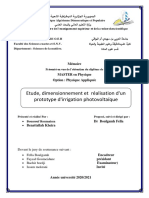 Etude Et Dimmnsionnement D'un Prototyope de Pivot D'irrigation