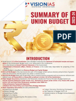 2023-24 Union Budget Summary