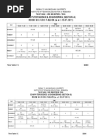 3RD Time Table-25-07-2011