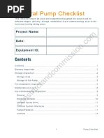 049b Pump Checklist