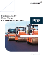 Clariant Flyer Licomont BS 100 Sustainability Data Sheet 201804 EN