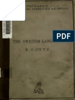 A Simplified Grammar of The Swedish Language