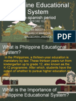 Philippine Educational System Pre-Spanish Period