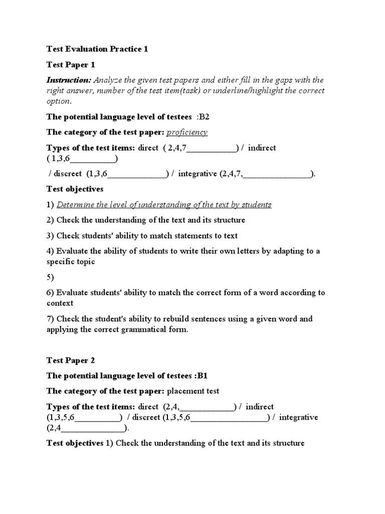 Language Proficiency Test Evaluation Guide | PDF