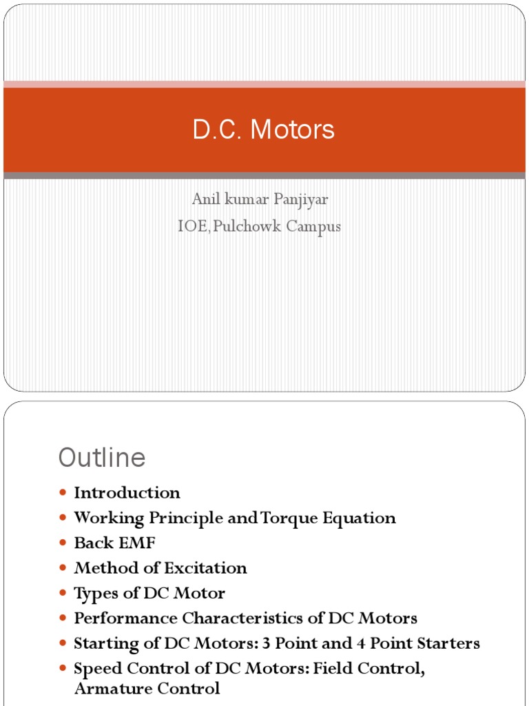 DC Motor Fundamentals Explained | PDF | Electric Motor | Torque