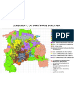 Zoneamento Urbano de Sorocaba com Zonas Residenciais, Industriais, Comerciais e de Conservação
