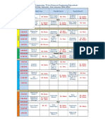 College of Engineering / Water Resources Engineering Department Weekly Timetable / First Semester (2022-2023)