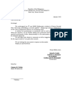 Validation Letter