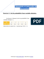 Loi Binomiale Et Intervalle de Fluctuation Exercice 5 Premiere