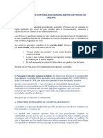 Los Principios de Contabilidad Generalmente Aceptados en Bolivia