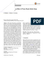 Effect of Waste Plastic Strips on Soil Improvement Properties