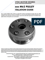 Hyde Motor Works 60mm M62 Pulley Installation Guide