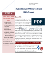 Study Unit 2 - Digital Literacy Offline Tools and Skills Needed