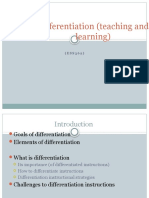 Differentiation (Teaching and Learning) 2023