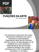 funções da arte - profa gabriela