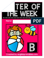 The Letter B Alphabet Letter of The Week Package TPT Freebie