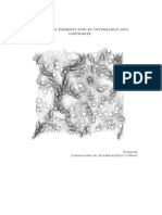 Méthode Des Éléments Finis Et Optimisation Sous Contrainte