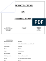 Fertilization MICRO TEACHING - PDF Neew