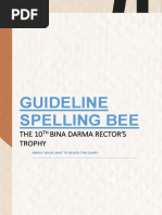 Guideline Spelling Bee BDRT 2022