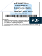 Transaction - Number - Slip MILLA, NOREFE DOLIGON