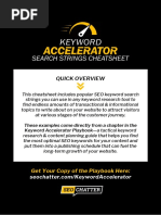 Keyword Accelerator Search Strings Cheatsheet