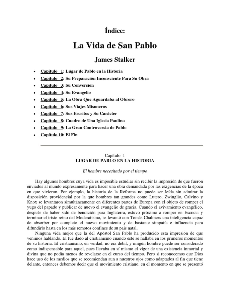 Vida de San Pablo | PDF | Pablo el apóstol | Jesús