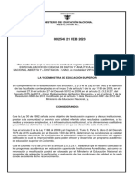 Ministerio de Educación Nacional Resolución No.: República de Colombia I