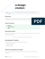 Software design documentation